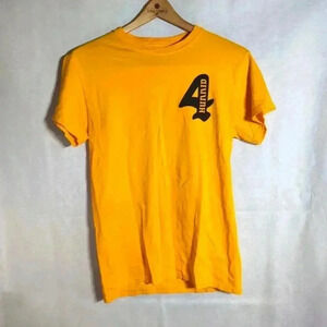 4 Hunnid Cupid gold Tshirt Men's sz S double sided print